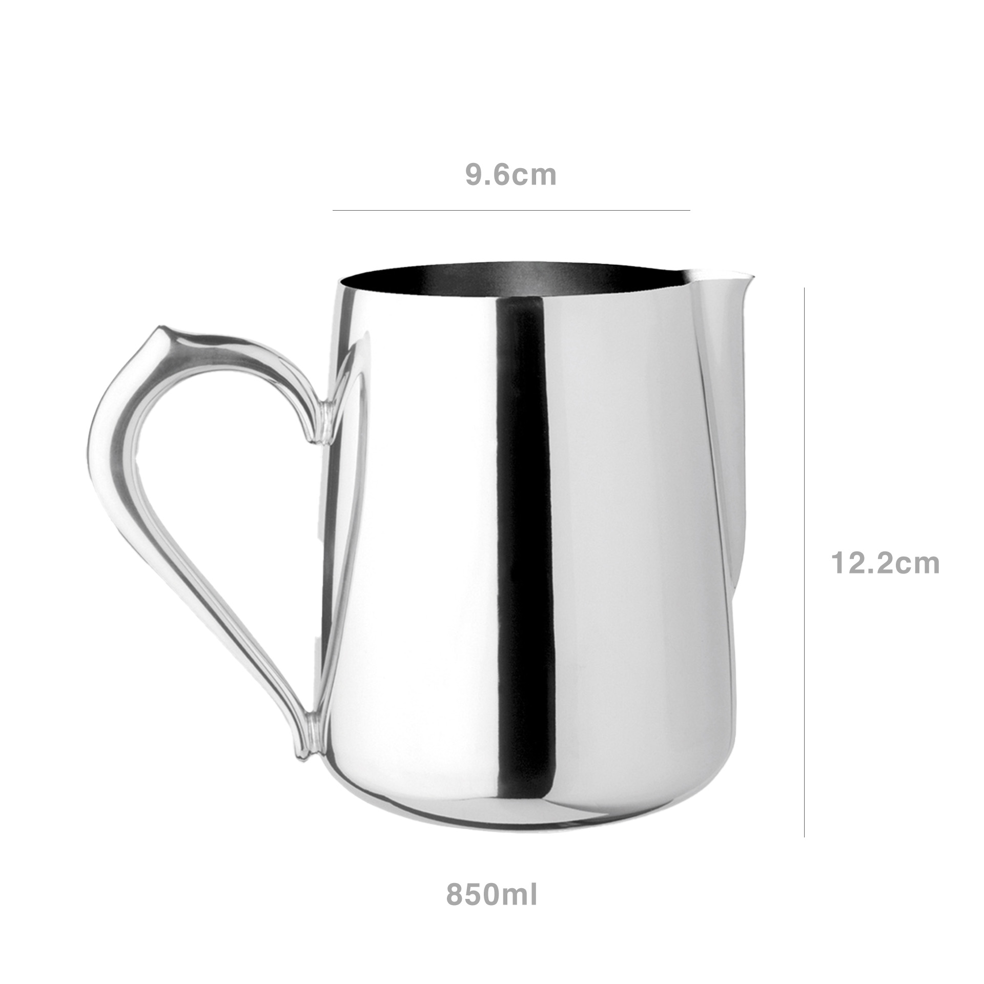 Leiteira Inox Algarve 85cl 9.6X12.2cm