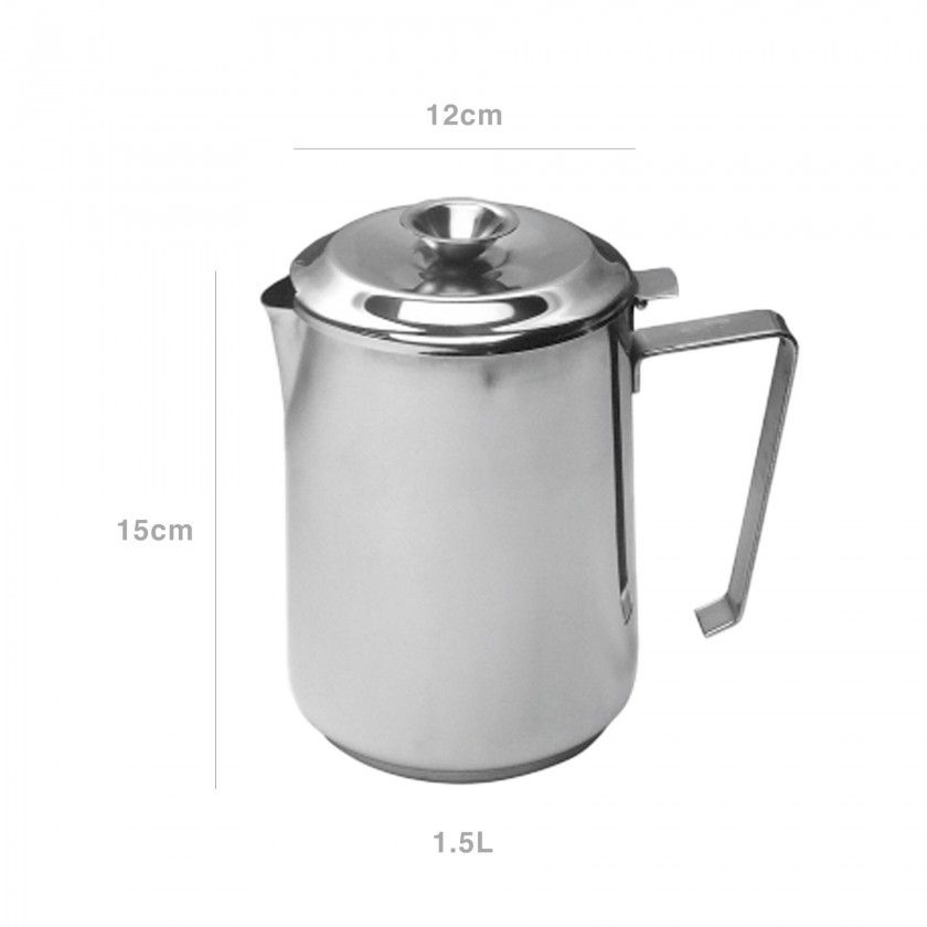 Cafeteira Inox Gourmet com Fundo Termico 1.5L 12X15cm