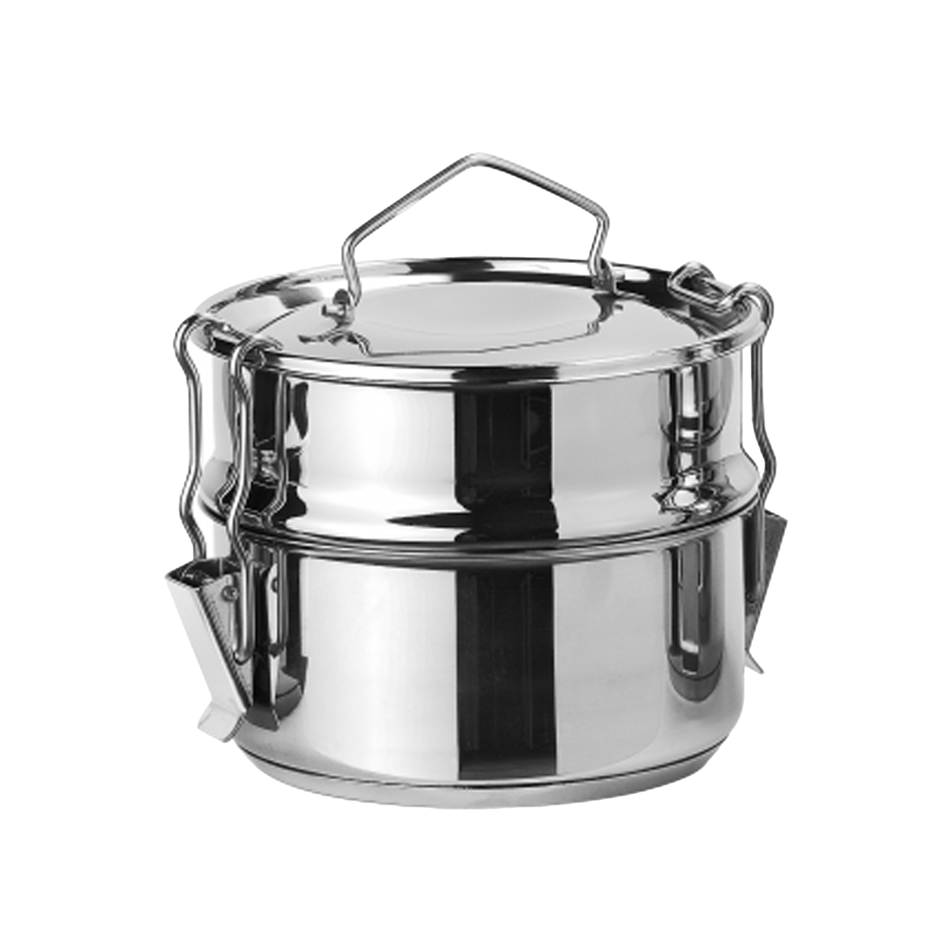 Marmita Inox sem Fundo Térmico Cookware Dupla 16cm