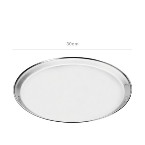 Bandeja Serviço Inox Gourmet Redonda - Image product
