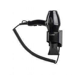 Secador Cabelo Parede 2 Velocidades Preto 1900W 24.8X10.5X26cm