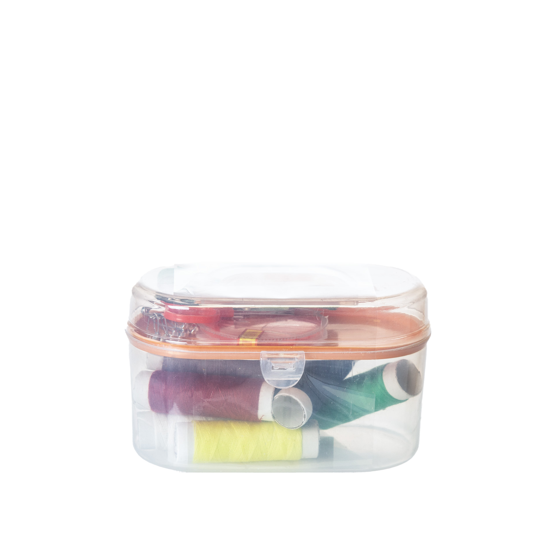 Conjunto Caixa Costura Linhas / Agulhas / Tesoura 13X7.5X7.5cm