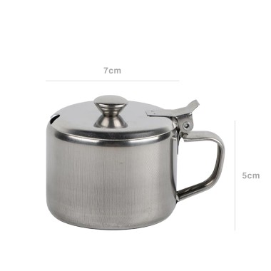 Açucareiro Inox com Asa Redondo 7X5cm