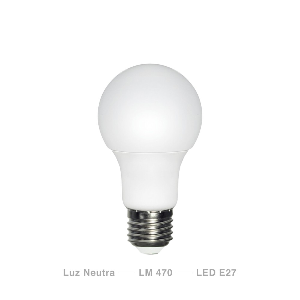 Lâmpada Led Standard E27 470Lm 4000K Luz Neutra