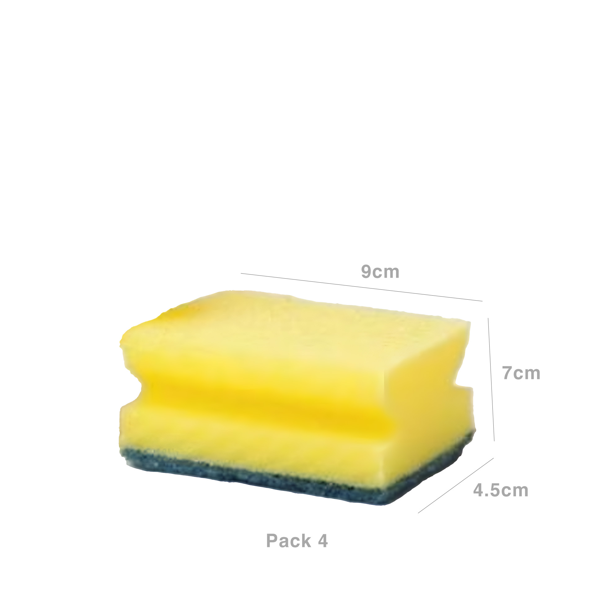 Esfregão Sayma Salva Unhas 9X7X4.5cm Pack 4