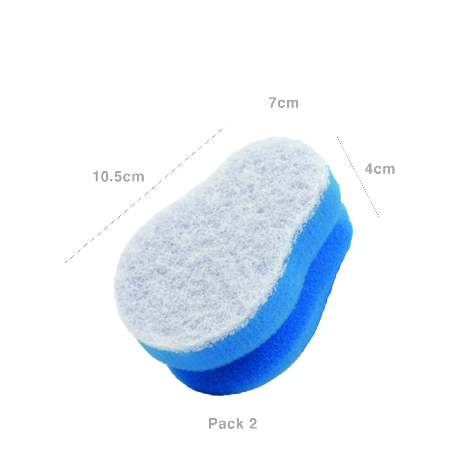 Esfregão Sayma Salva Unhas 10.5X7X4.5cm Pack 2