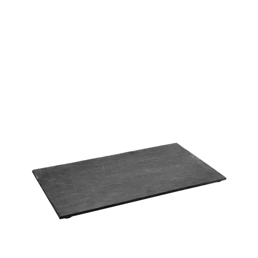 Bandeja Ardósia Retangular Preto 10X15X0.5cm
