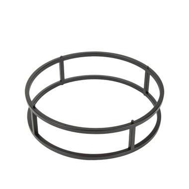 Suporte Buffet Ferro Redondo Preto 31.9X8cm