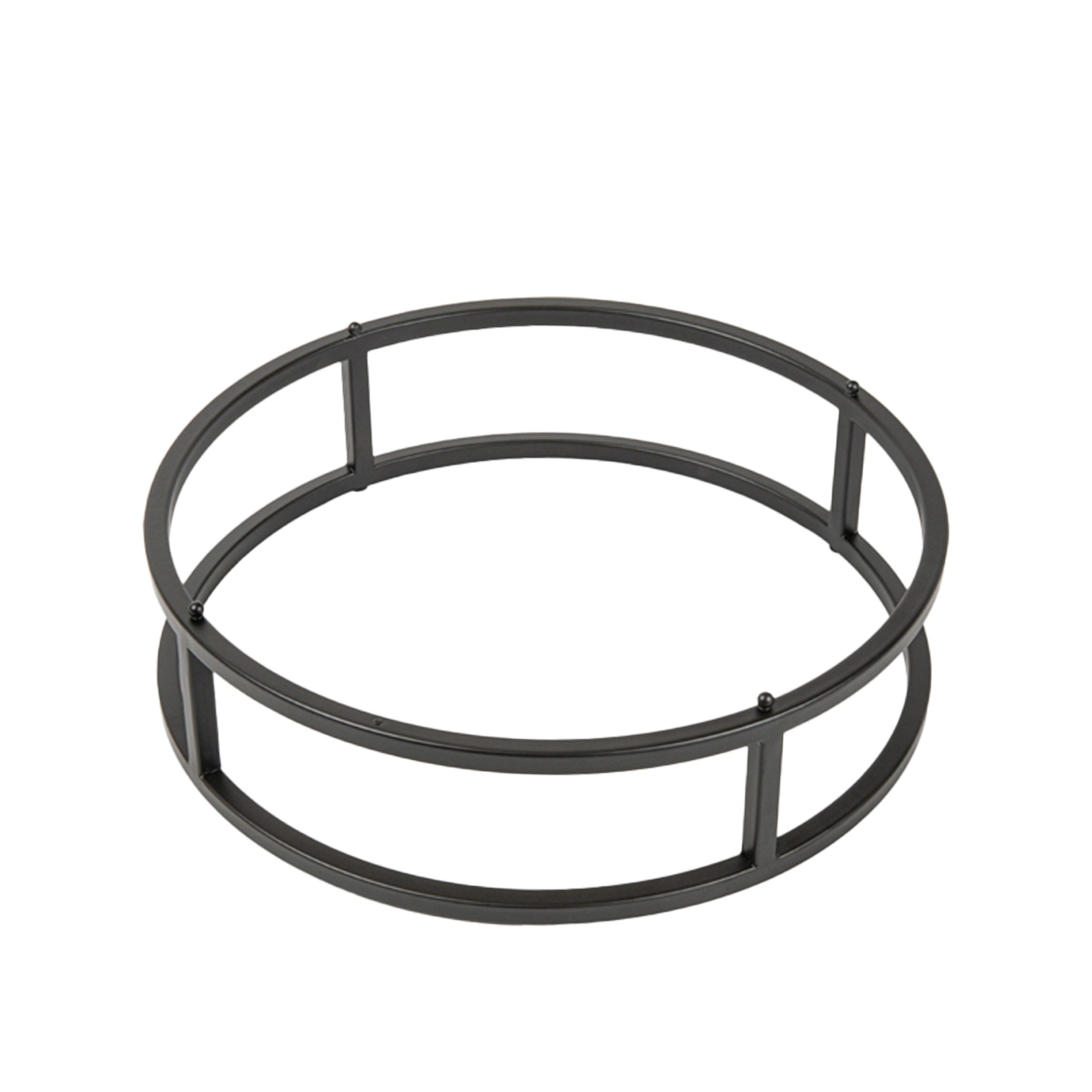 Suporte Buffet Ferro Redondo Preto 31.9X8cm