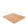 Bandeja Buffet Melamina Efeito Madeira Retangular 32.5X26.5X1.7cm