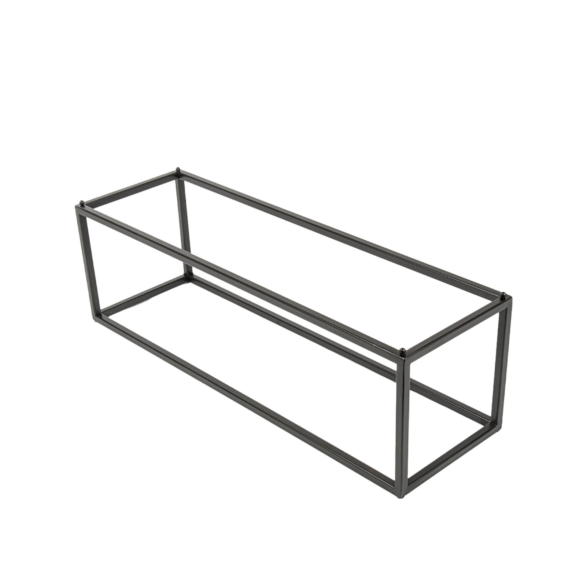Suporte Buffet Ferro Retangular Preto 53X16.2X16cm