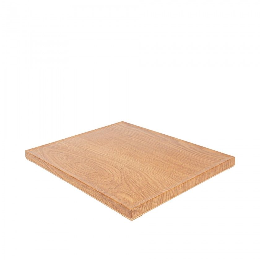 Bandeja Buffet Melamina Efeito Madeira Retangular 32.5X26.5X1.7cm