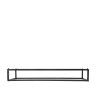 Suporte Buffet Ferro Retangular Preto 53X16.2X8cm