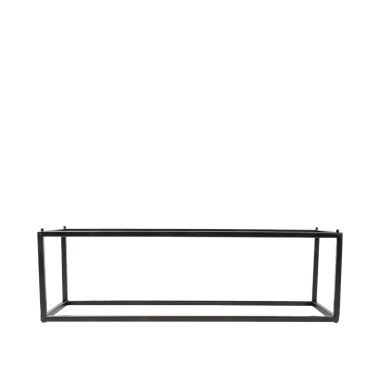 Suporte Buffet Ferro Retangular Preto 53X16.2X16cm