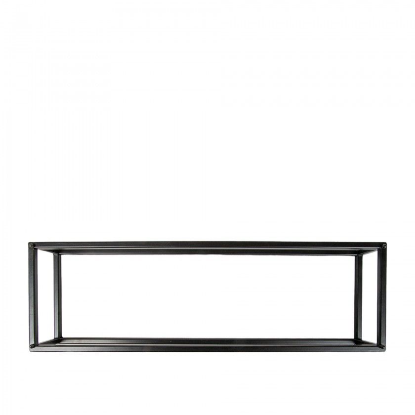 Suporte Buffet Ferro Retangular Preto 53X16.2X8cm