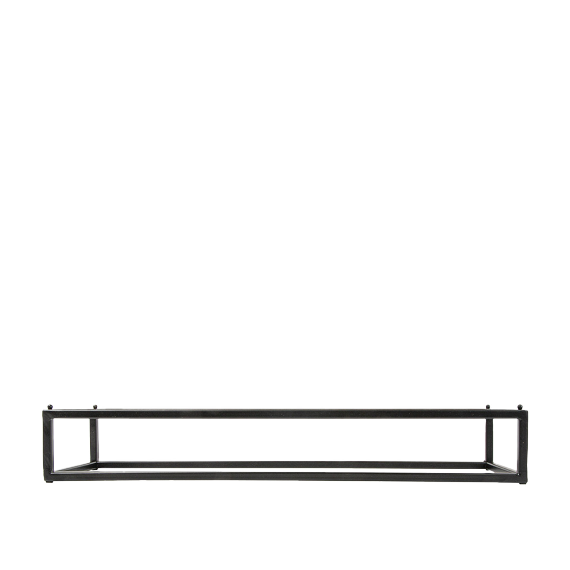Suporte Buffet Ferro Retangular Preto 53X16.2X8cm