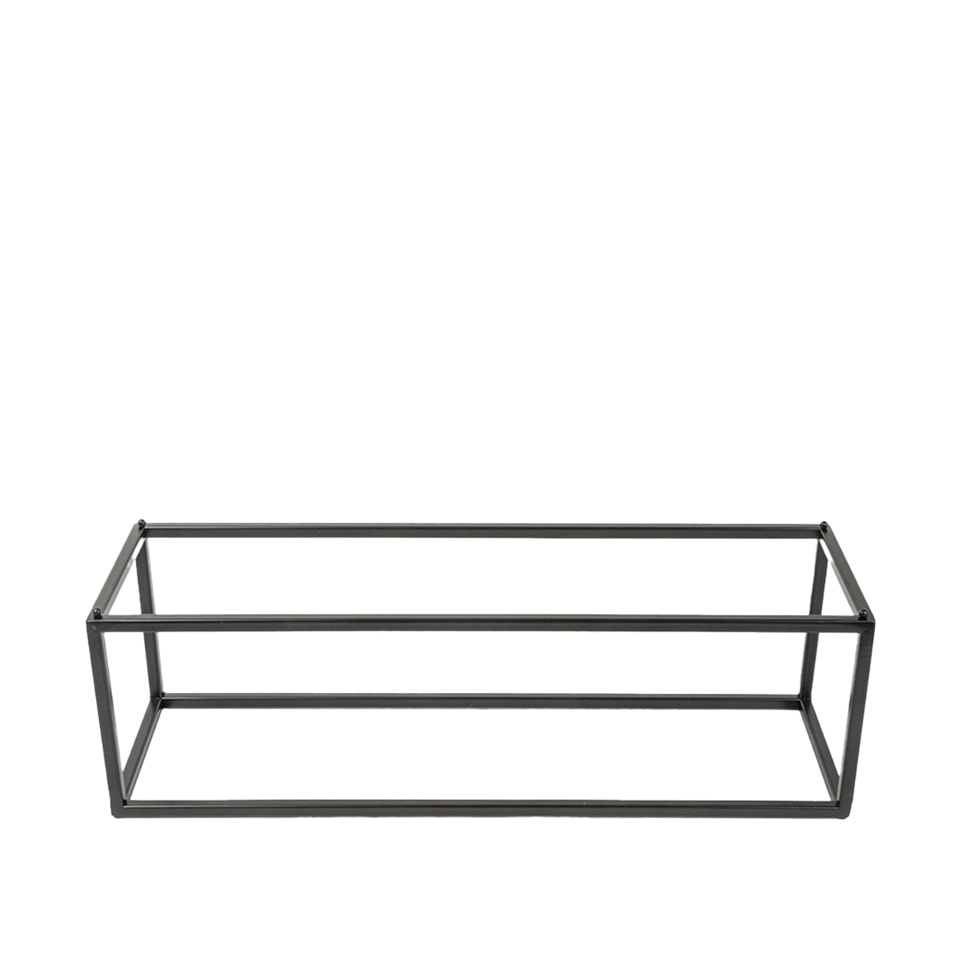 Suporte Buffet Ferro Retangular Preto 53X16.2X16cm