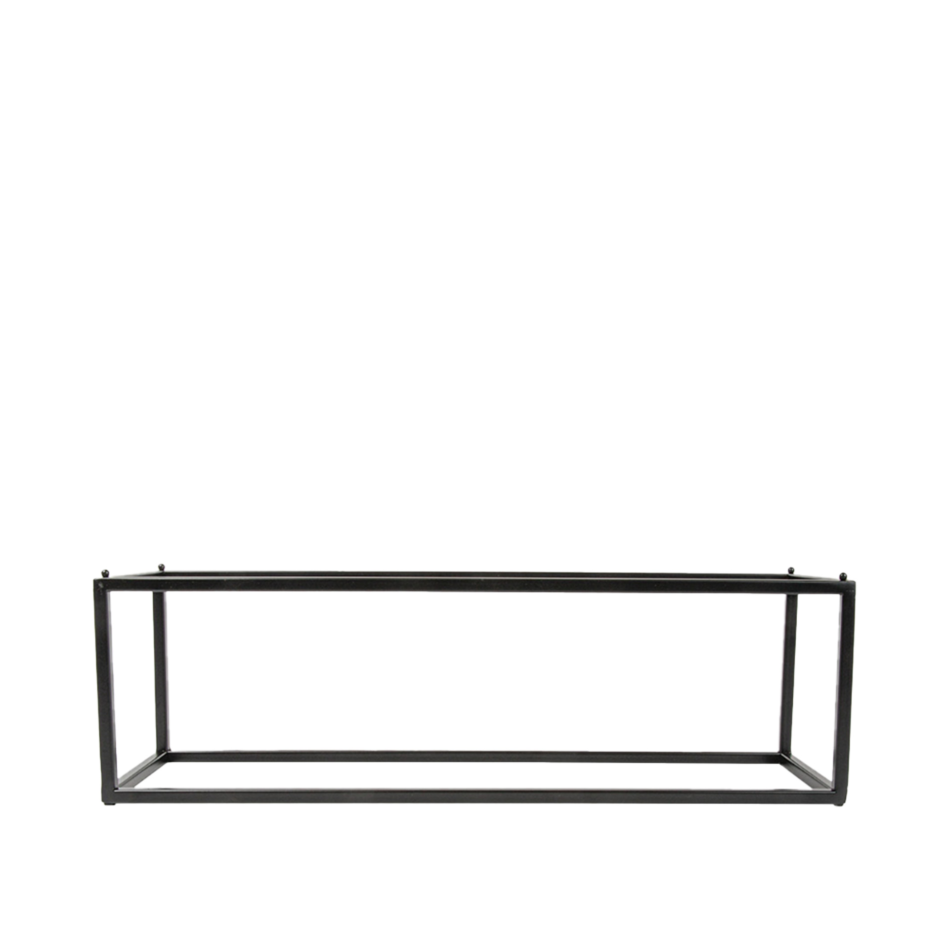 Suporte Buffet Ferro Retangular Preto 53X16.2X16cm