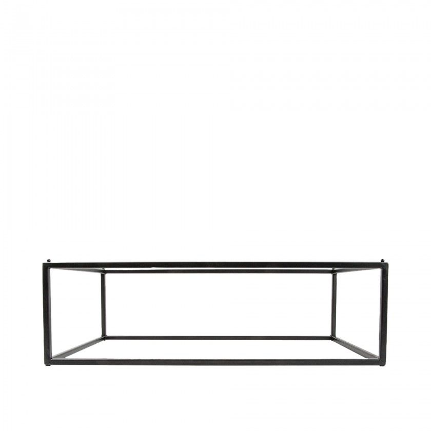Suporte Buffet Ferro Retangular Preto 53X32.5X16cm