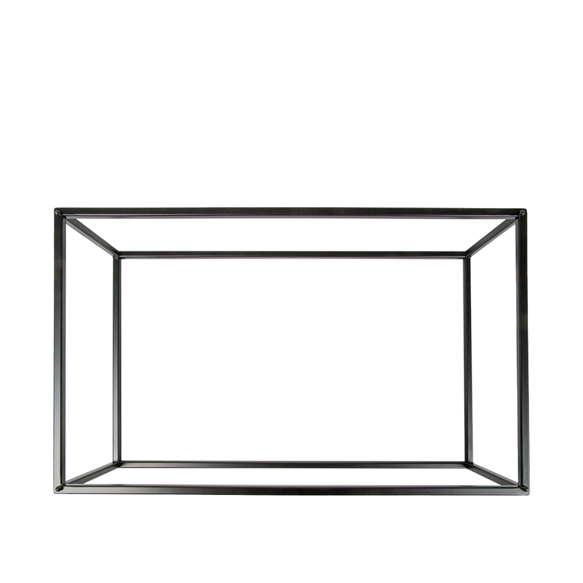 Suporte Buffet Ferro Retangular Preto 53X32.5X16cm
