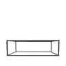 Suporte Buffet Ferro Retangular Preto 53X32.5X16cm