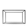 Suporte Buffet Ferro Retangular Preto 53X32.5X16cm