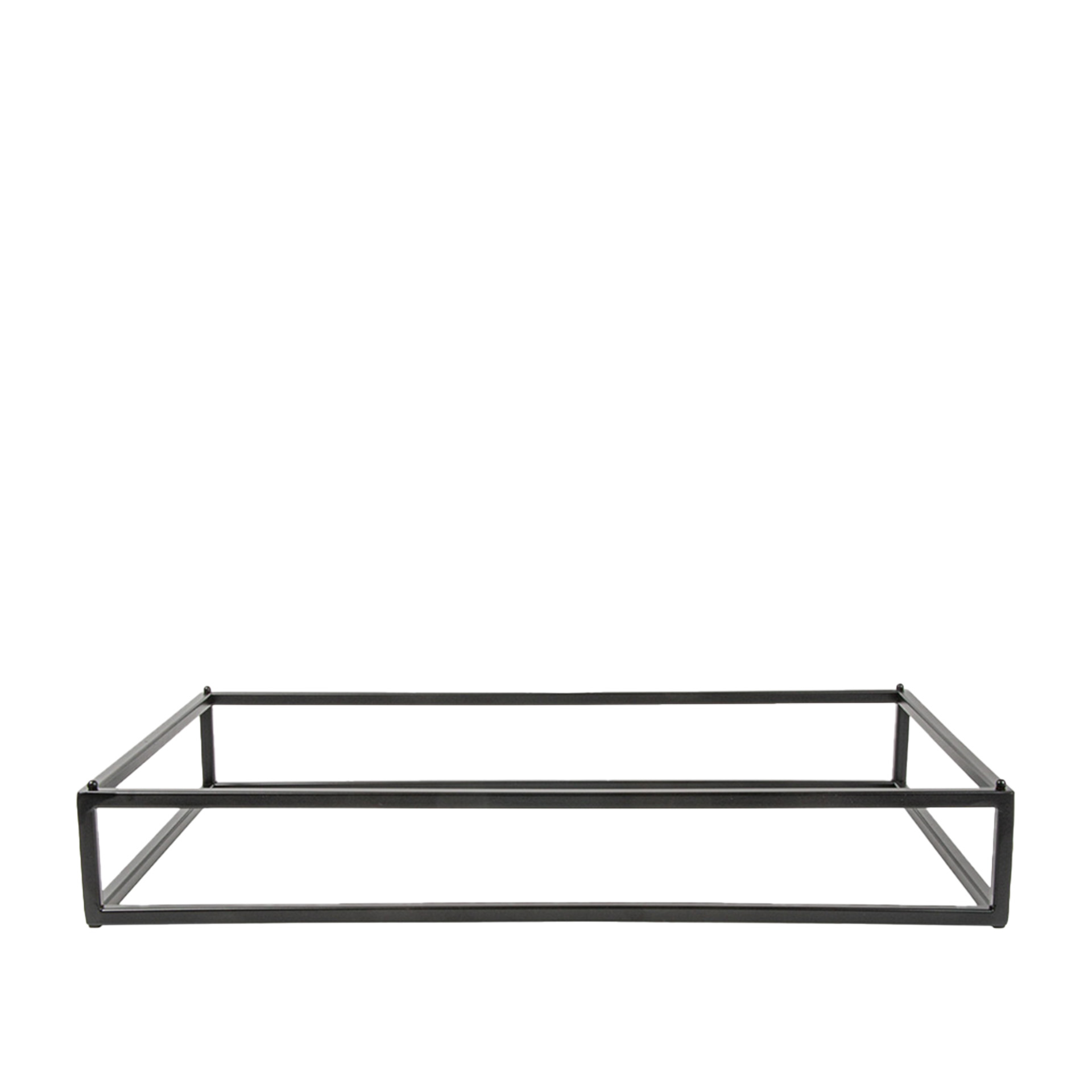 Suporte Buffet Ferro Retangular Preto 53X32.5X8cm