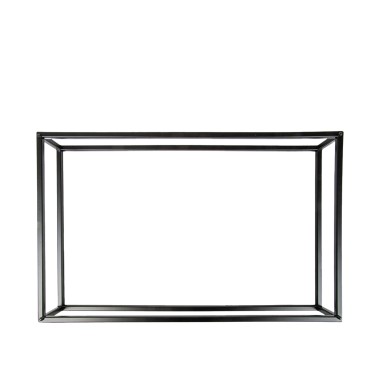 Suporte Buffet Ferro Retangular Preto 53X32.5X8cm