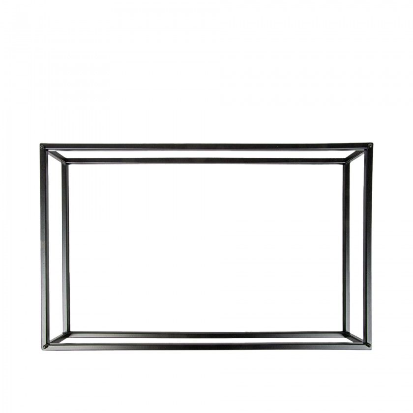 Suporte Buffet Ferro Retangular Preto 53X32.5X8cm