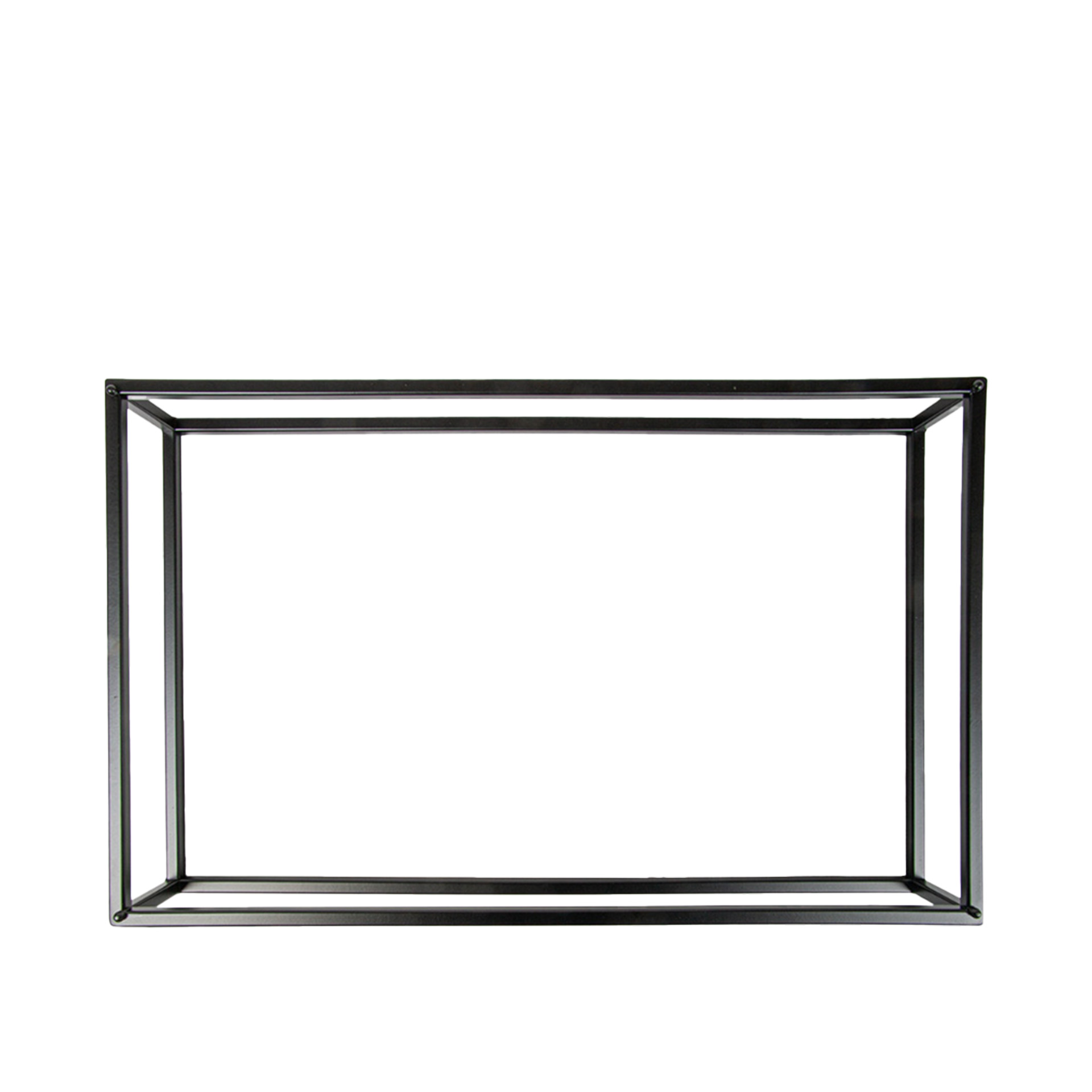 Suporte Buffet Ferro Retangular Preto 53X32.5X8cm