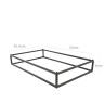 Suporte Buffet Ferro Retangular Preto 53X32.5X8cm