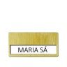 Placa Identificação Plástico Dourado 6.7X4cm Placa Identificação Plástico Dourado 6.7X4cm
