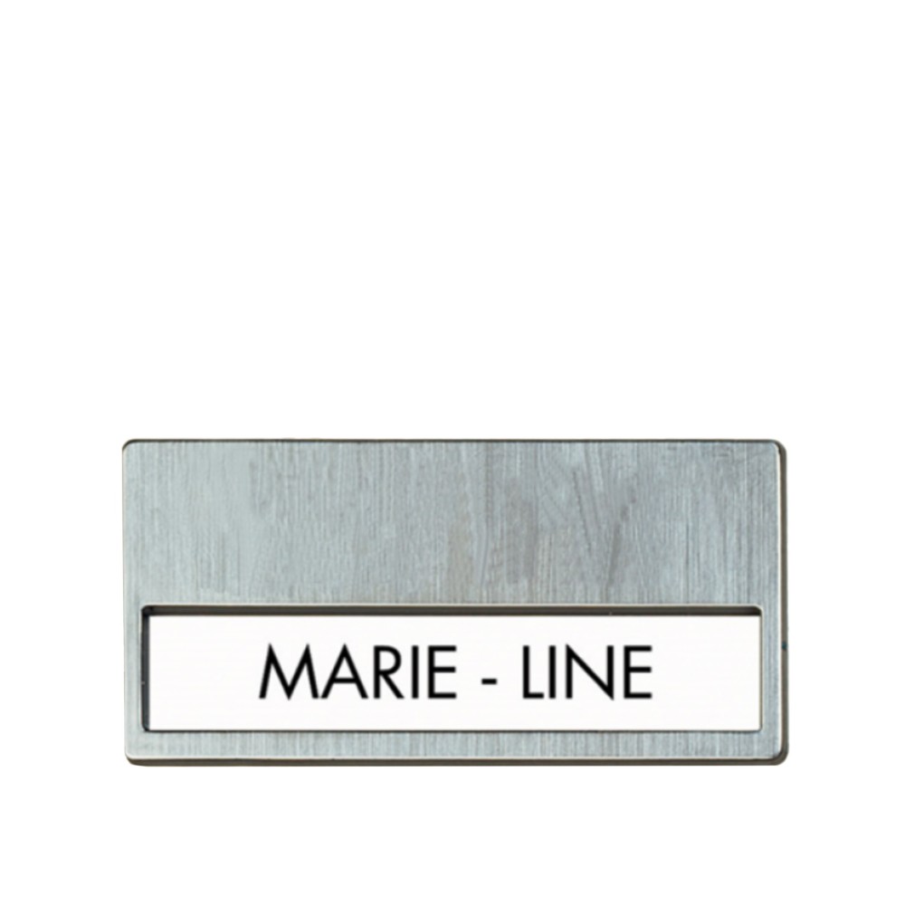 Placa Identifica��o Pl�stico 6.7X4cm