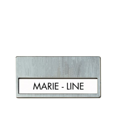 Placa Identificação Plástico 6.7X4cm - Image product