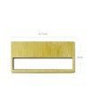 Placa Identificação Plástico Dourado 6.7X4cm Placa Identificação Plástico Dourado 6.7X4cm