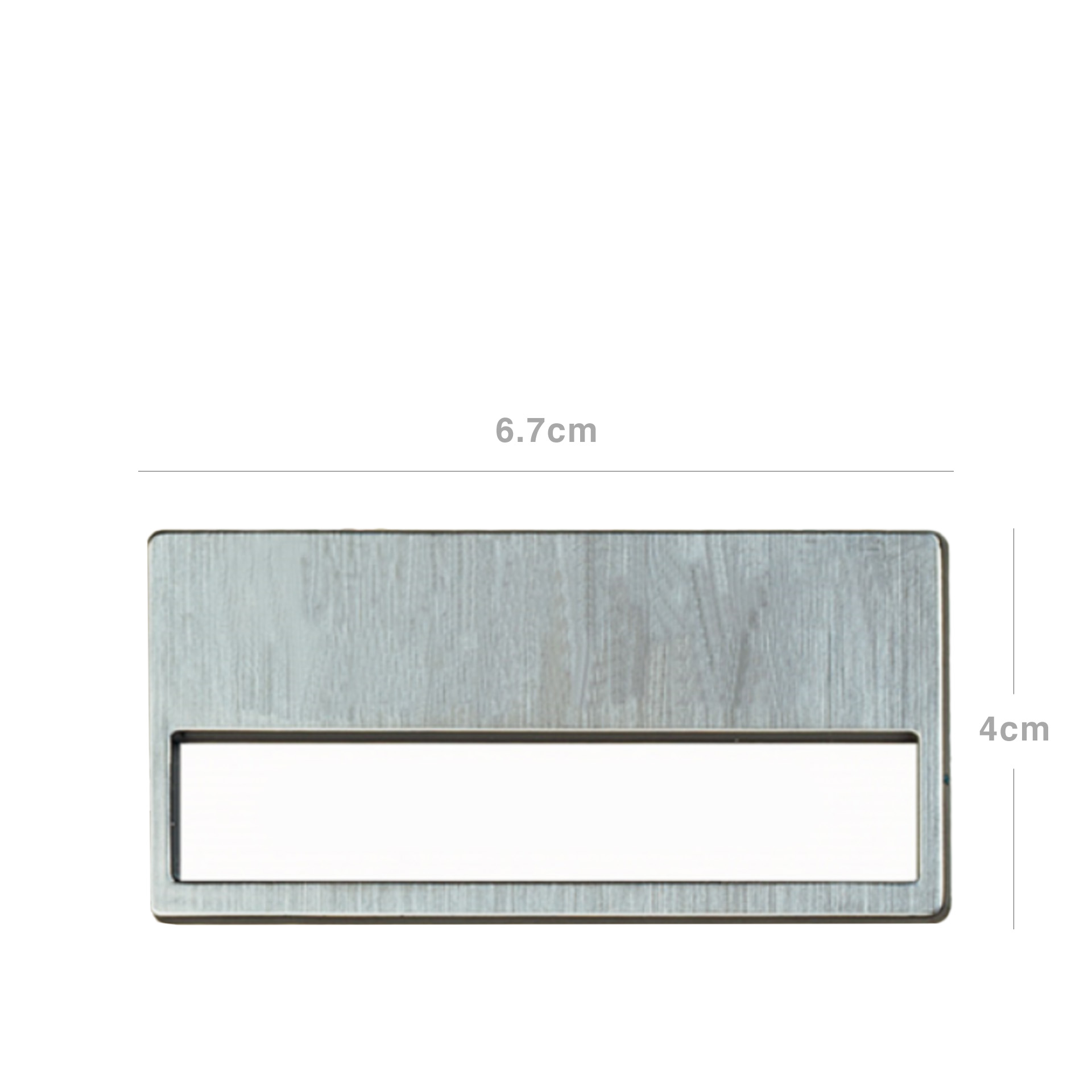 Placa Identificação Plástico 6.7X4cm