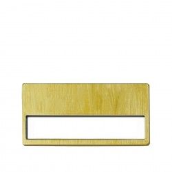Placa Identificao Plstico Dourado 6.7X4cm