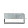 Placa Identificação Plástico Prateado 6.7X4cm Placa Identificação Plástico Prateado 6.7X4cm