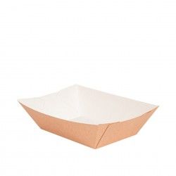 Barqueta Carto Kraft 13.5X8.5X6.2cm Pack 150