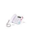 Telefone Fixo Plstico Kooltech Branco 20X20X6.5cm