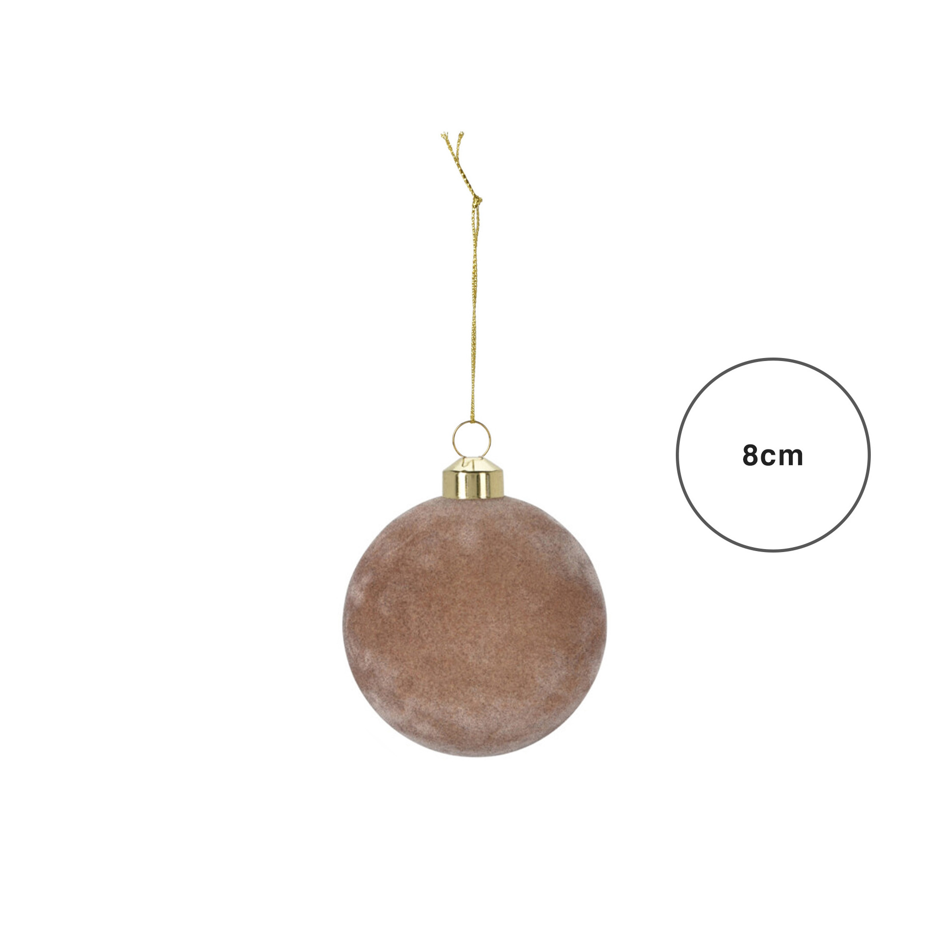 Bola Natal Veludo 8CM