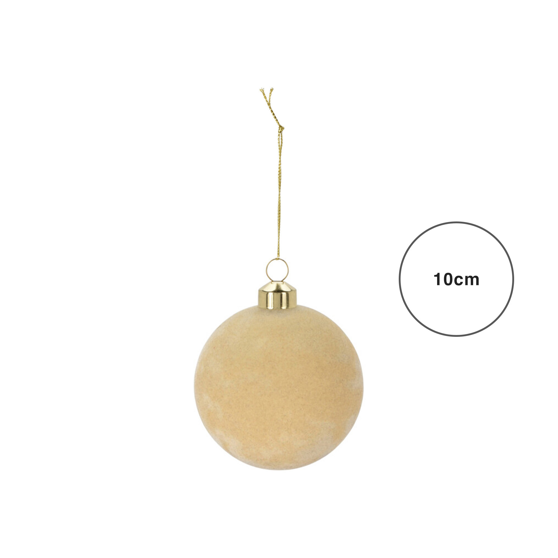 Bola Natal Veludo 10CM