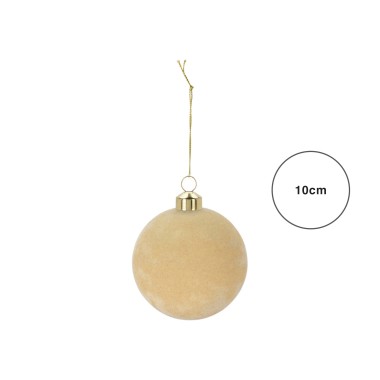 Bola Natal Veludo 10CM