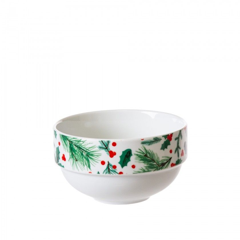 Tigela Porcelana Azevinho 11.5X7cm Tigela Porcelana Azevinho 11.5X7cm