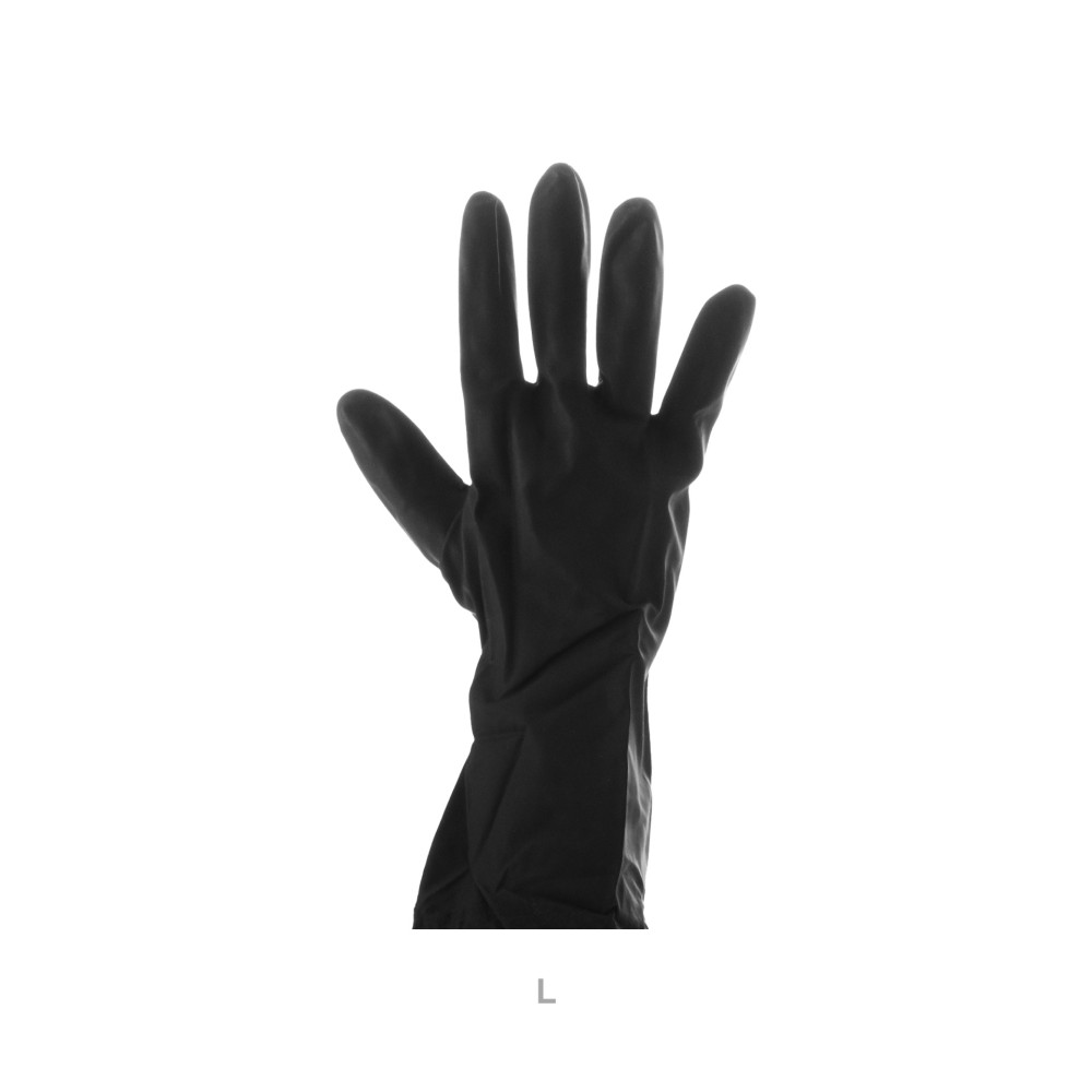 Luva Látex Industrial Preto L