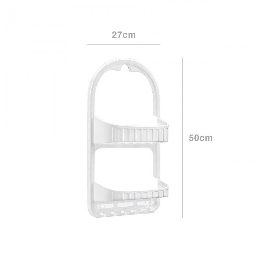 Estante Wc Plástica 50X27cm Estante Wc Plástica 50X27cm