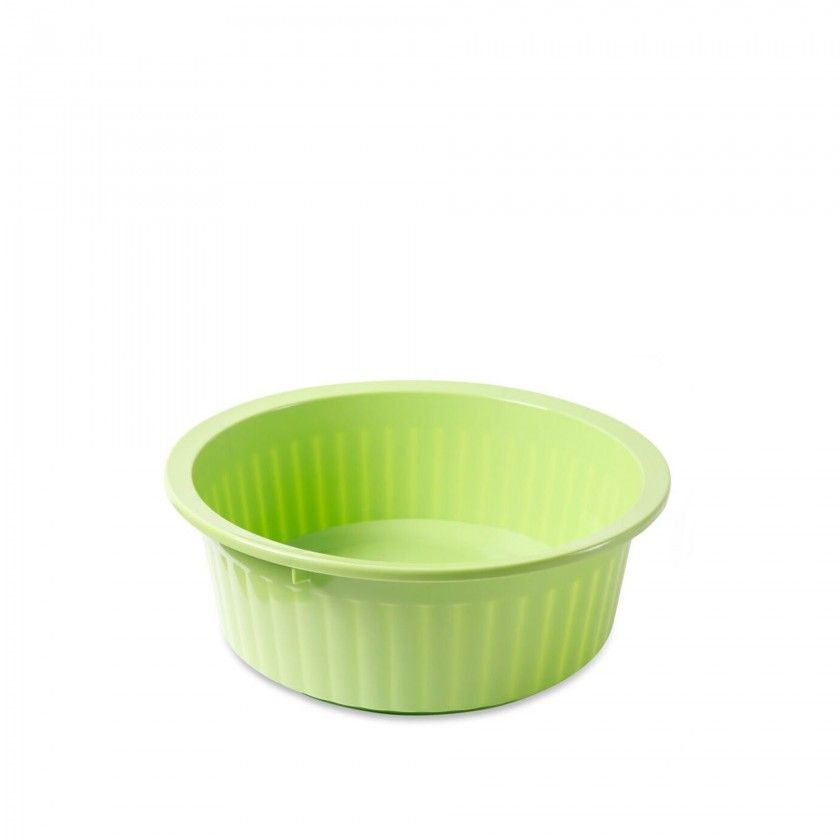 Bacia Plstica Redonda Verde 11.5l 37.5X16.5cm