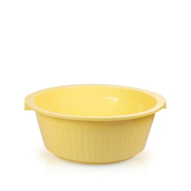 Bacia Plástica Redonda Amarelo 18l 45X18cm