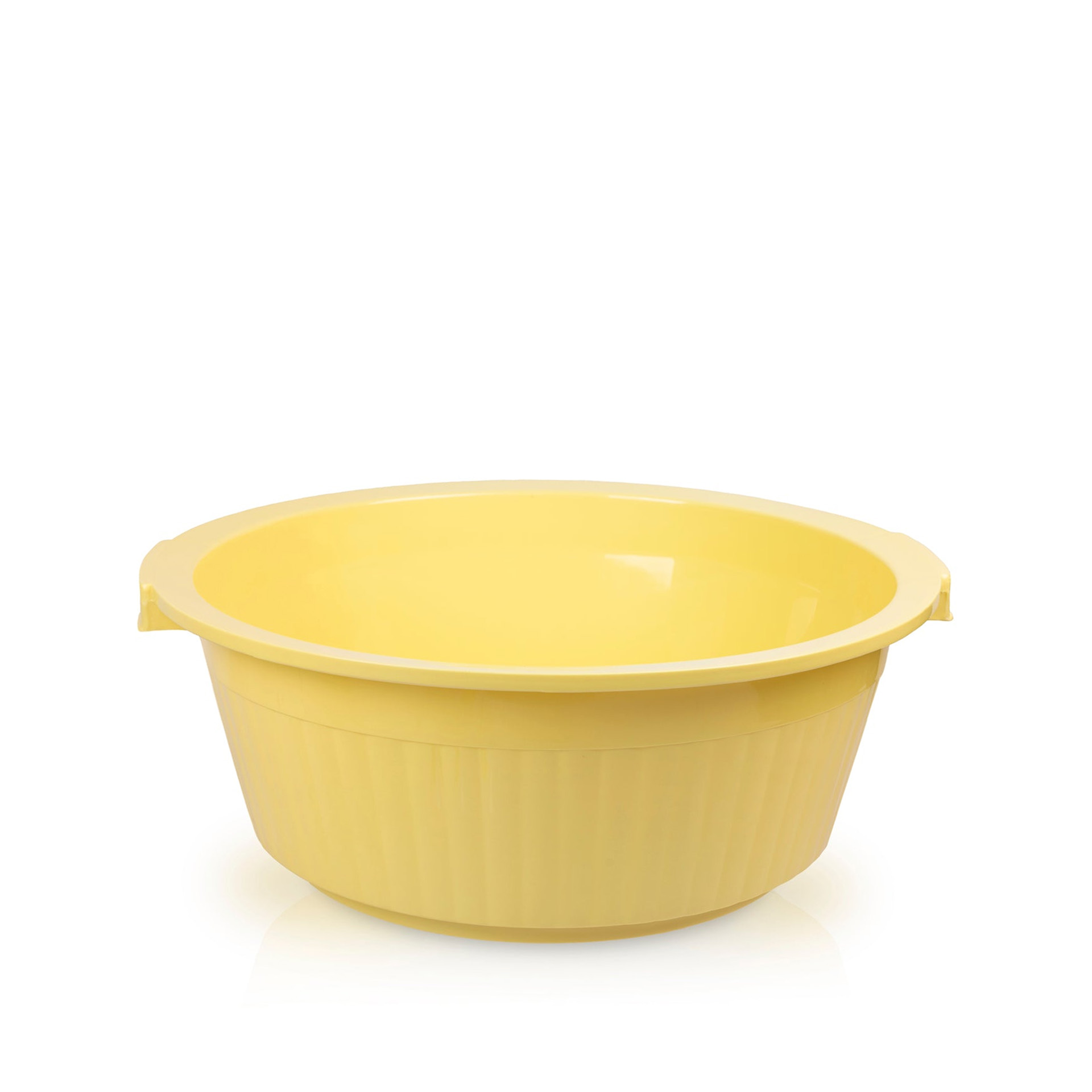 Bacia Plástica Redonda Amarelo 18l 45X18cm