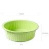 Bacia Plástica Redonda Verde 27l 53X19.5cm Bacia Plástica Redonda Verde 27l 53X19.5cm